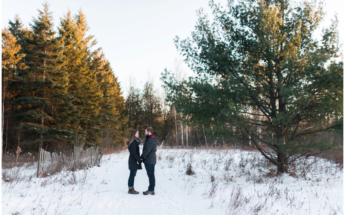 Winter Engagement Session in Kitchener